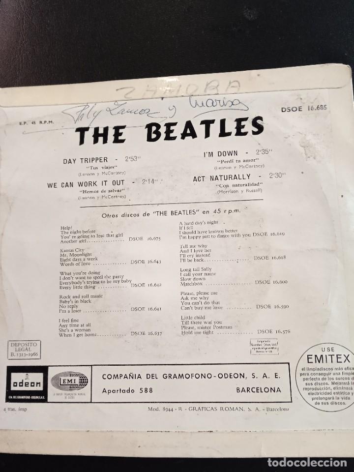Discos de vinilo: THE BEATLES- DAY TRIPPER. EP - Foto 2