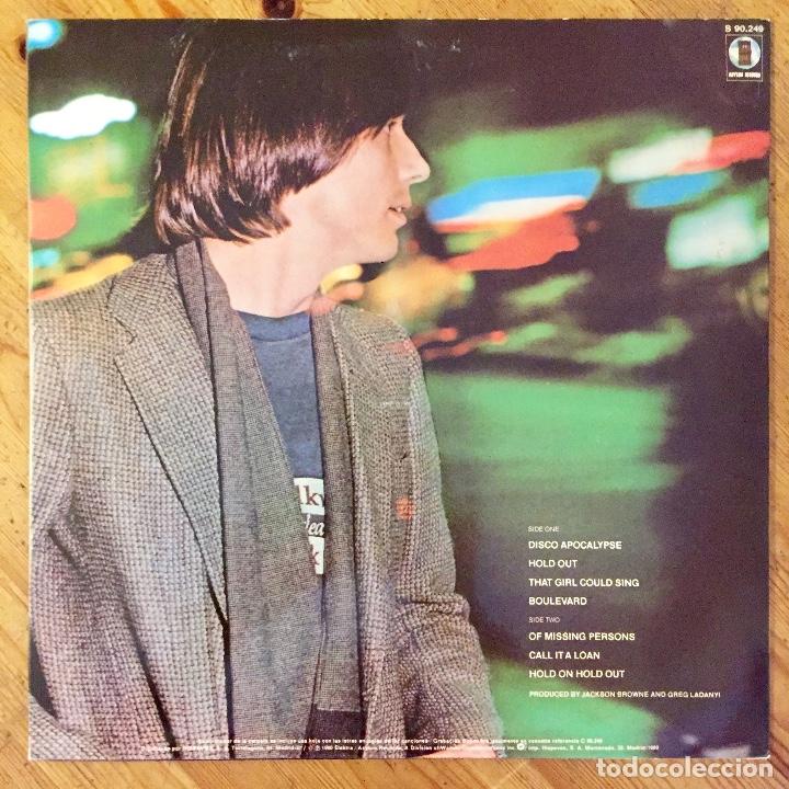 Discos de vinilo: JACKSON BROWNE : HOLD OUT [ASYLUM - ESP 1980] LP - Foto 2