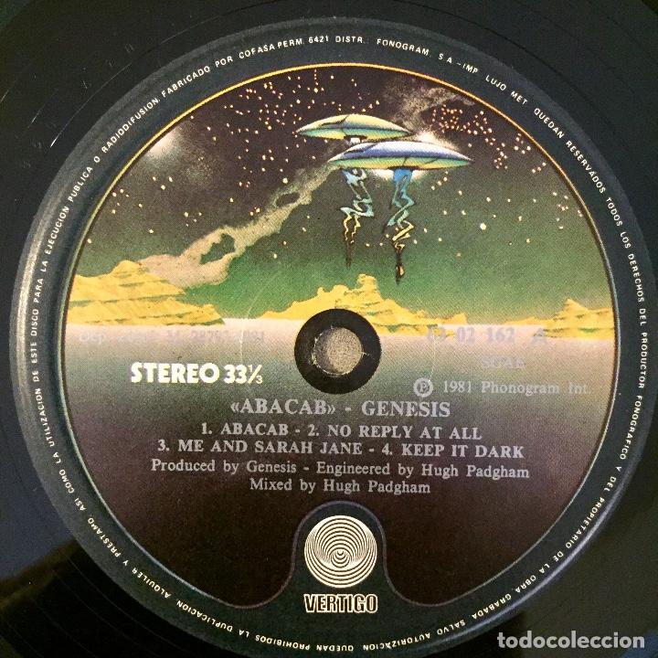 Discos de vinilo: GENESIS : ABACAB [VERTIGO - ESP 1981] LP - Foto 4
