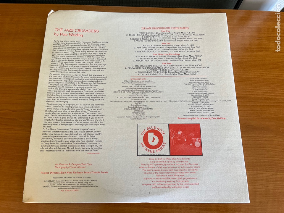 Discos de vinilo: Jazz Crusaders - The Young Rabbits - Foto 3
