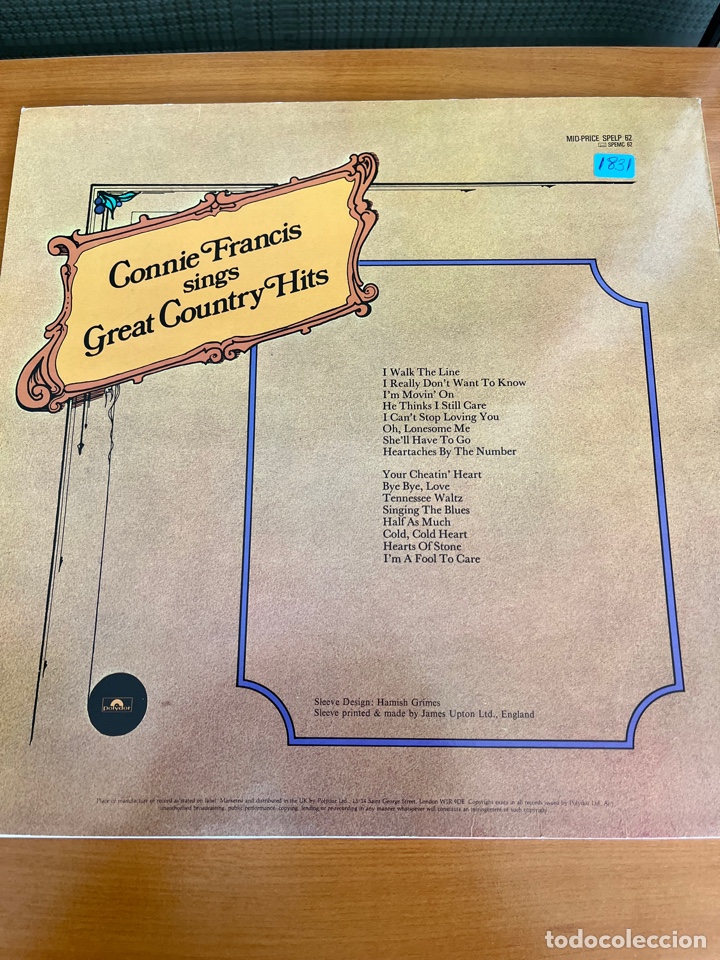 Discos de vinilo: Connie Francis - Great Country Hits - Foto 2