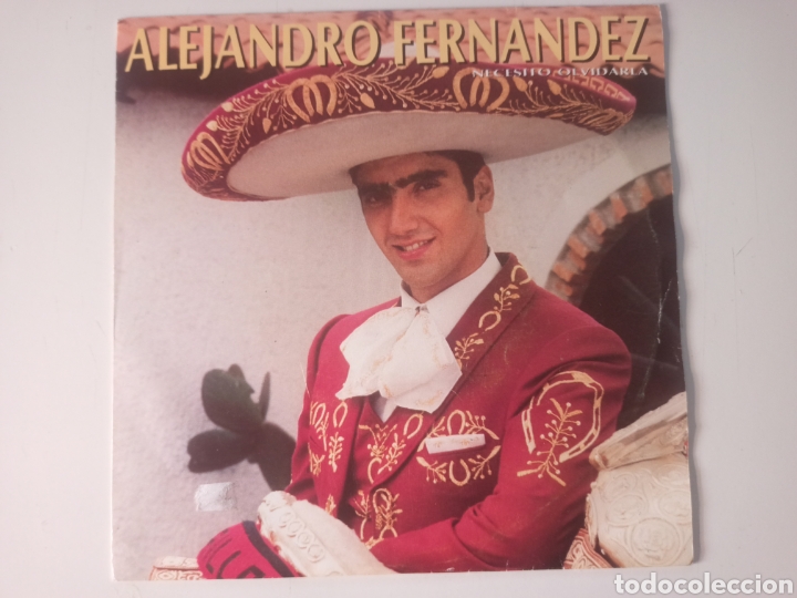 Discos de vinilo: Alejandro Fern&aacute;ndez - Necesito olvidarla - Foto 1