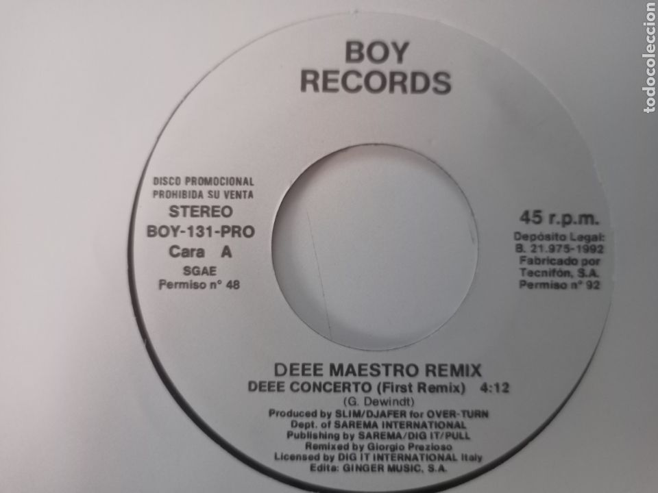 Discos de vinilo: Deee Maestro - Dee concerto - Foto 1