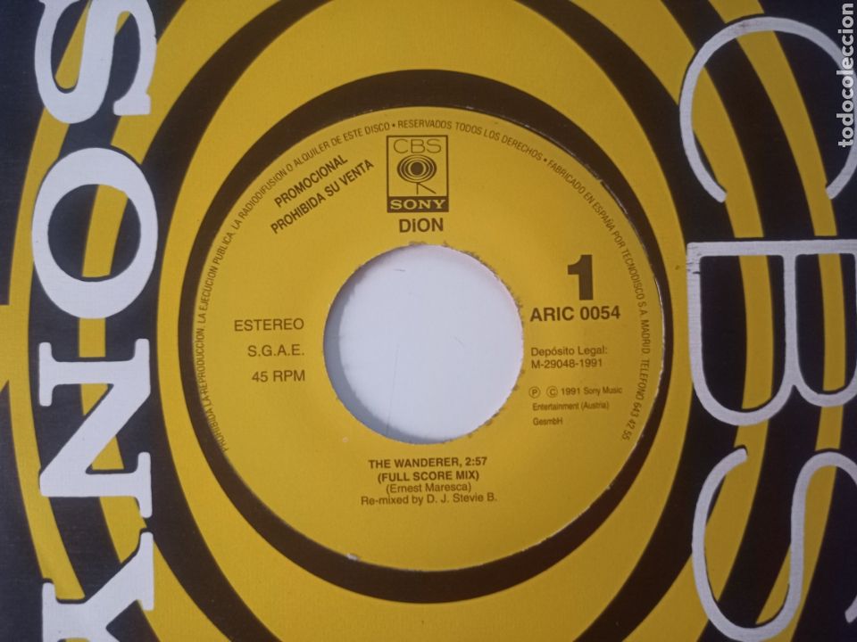 Discos de vinilo: Dion - The wanderer - Foto 1