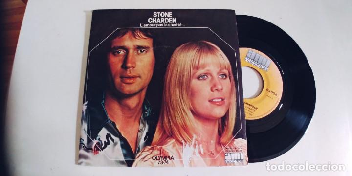 Discos de vinilo: STONE ET ERIC CHARDEN-SINGLE L&Aacute;MOUR PAS LA CHARITE - Foto 1