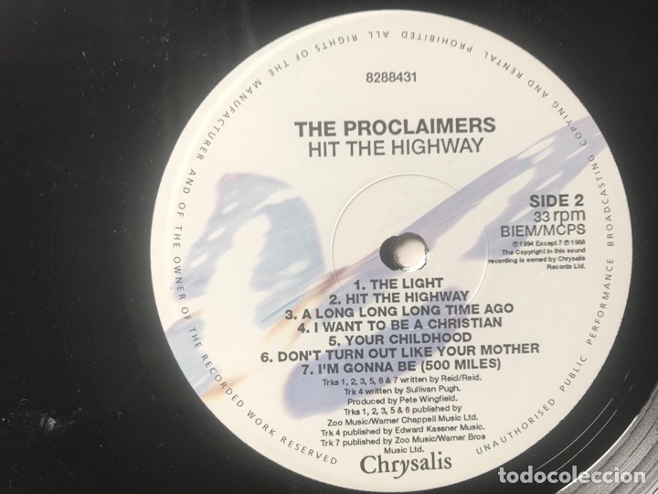 Discos de vinilo: The Proclaimers. Hit the highway - Foto 5