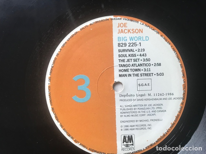 Discos de vinilo: Big world. Joe Jackson - Foto 5