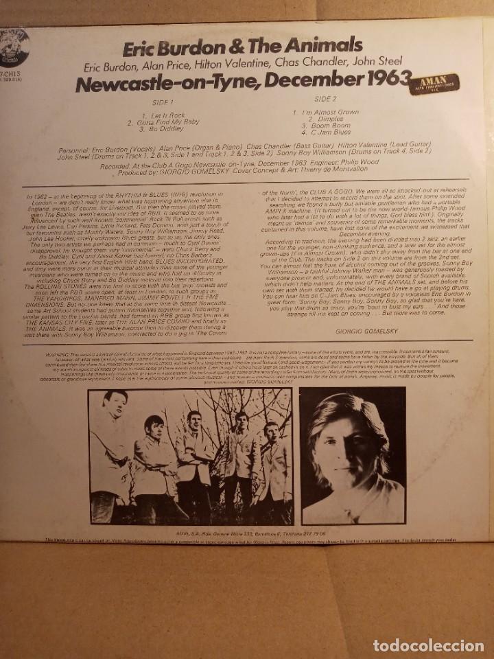 Discos de vinilo: ERIC BURDON & THE ANIMALS - NEWCASTLE-ON-TYNE. - Foto 3