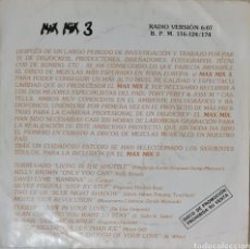 Discos de vinilo: SINGLE - MAX MIX 3 PROMO 1986. Lote 346137068