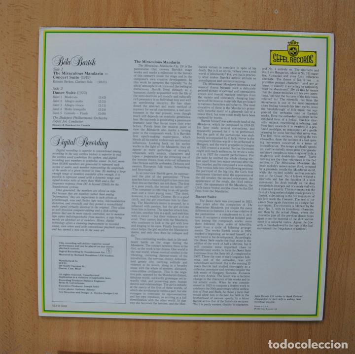 Discos de vinilo: BARTOK - ARPAD JOO - LP - Foto 2