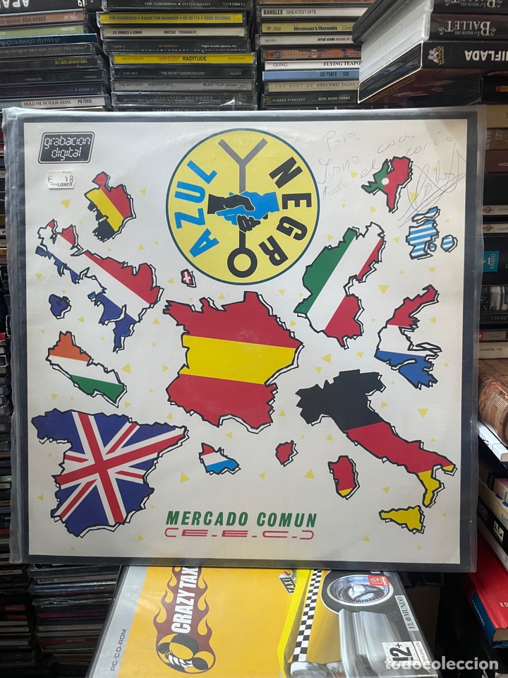 Discos de vinilo: Azul y negro Mercado com&uacute;n - Foto 1
