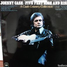 Discos de vinilo: JOHNNY CASH - FIVE FEET HIGH AND RISING / A CASH COUNTRY COLLECTION (LP, COMP). Lote 346181623