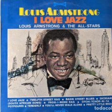 Discos de vinilo: LOUIS ARMSTRONG & THE ALL-STARS - I LOVE JAZZ - LP VINILO. Lote 346221878