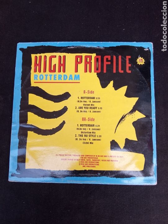 Discos de vinilo: HIGH PROFILE. ROTTERDAM - Foto 2