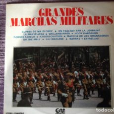 Discos de vinilo: LP GRANDES MARCHAS MILITARES 1973 ( MAYORÍA FRANCESA ) MARCHES MILITAIRES. Lote 346270588