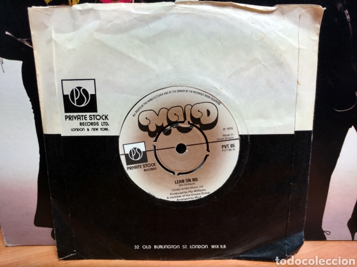 Discos de vinilo: Mud - Lean On Me (7&rdquo;, Single) Edici&oacute;n UK - Foto 1