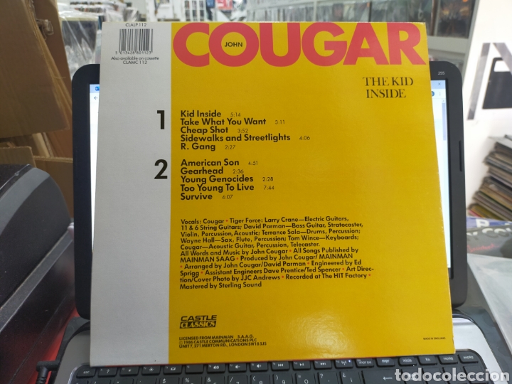 Discos de vinilo: John cougar LP the kid inside u.k. 1986 - Foto 2