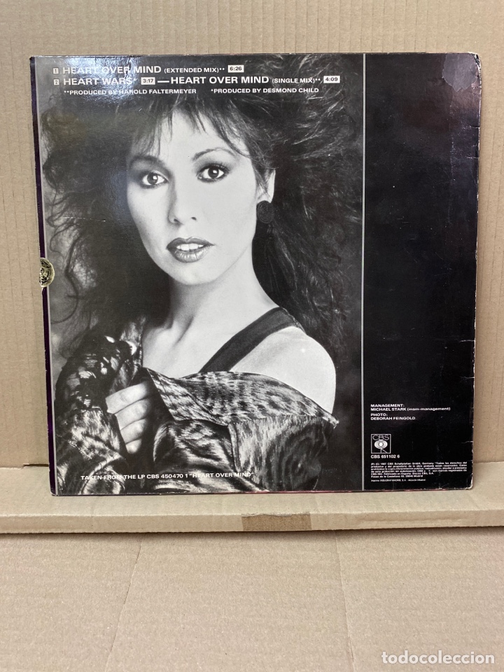 Discos de vinilo: MAXI JENNIFER RUSH, HEART OVER MIND. - Foto 2
