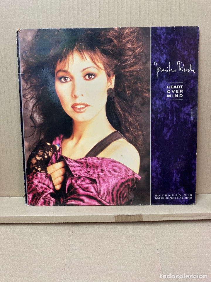 Discos de vinilo: MAXI JENNIFER RUSH, HEART OVER MIND. - Foto 1