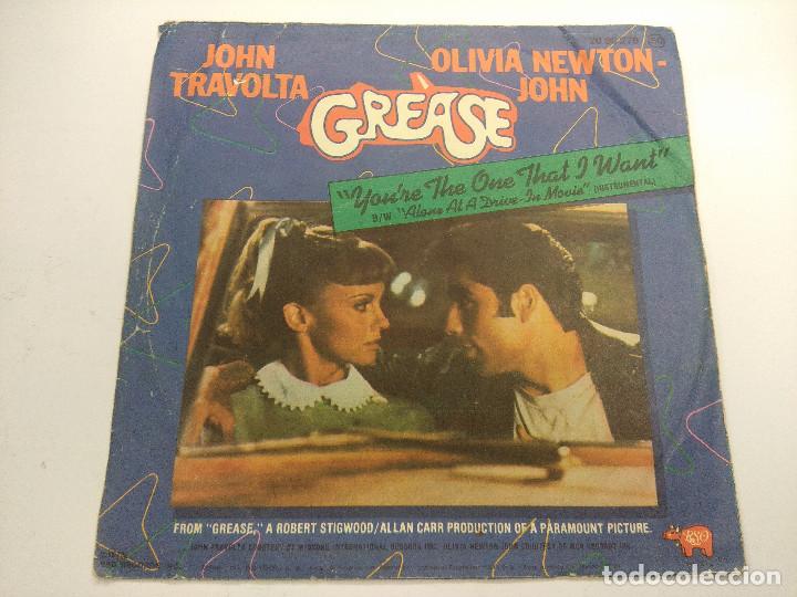 Discos de vinilo: GREASE/JOHN TRAVOLTA-OLIVIA NEWTON JOHN/SINGLE. - Foto 3