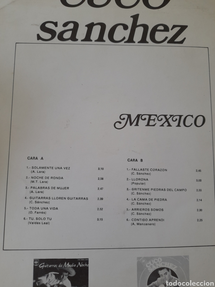 Discos de vinilo: Cuco S&aacute;nchez. Mexico - Foto 3