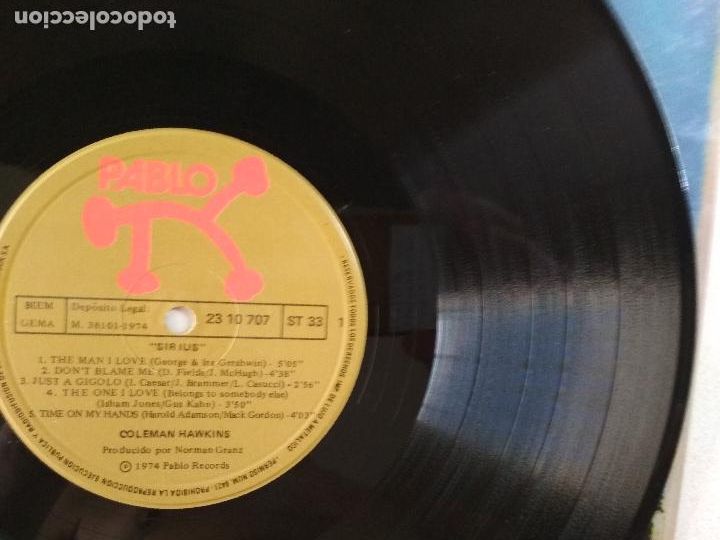 Discos de vinilo: coleman hawkins sirius, 1974 - Foto 3