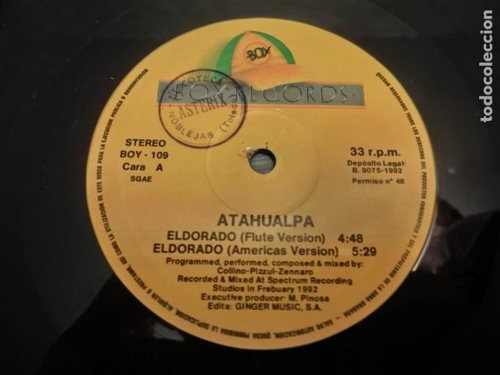 Discos de vinilo: ATAHUALPA - EL DORADO - Foto 3