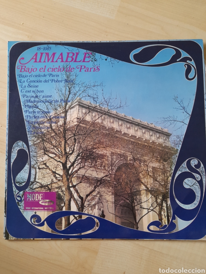 Discos de vinilo: Aimable, bajo el cielo de Par&iacute;s - Foto 1