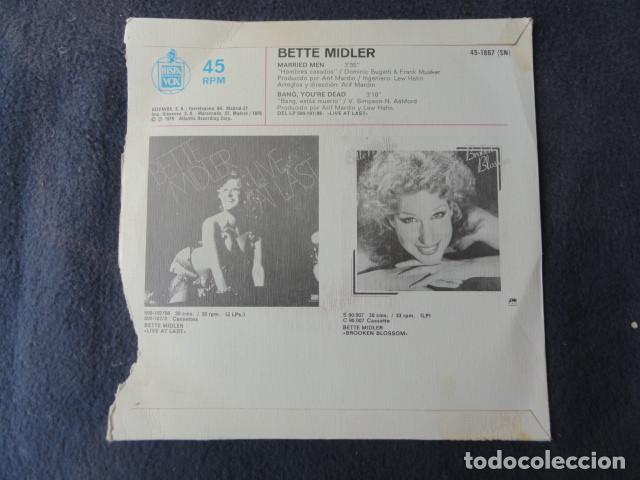 Discos de vinilo: DISCO - BETTE MIDLER - ATLANTIC. A&Ntilde;O 1979. - Foto 3
