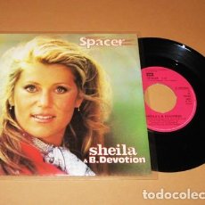 Discos de vinilo: SHEILA / B. DEVOTION - SPACER - SINGLE - 1979 - SONIDO DISCO CHIC. Lote 300473413