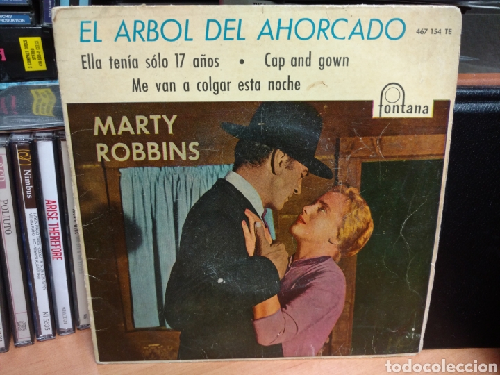 Discos de vinilo: Marty Robbins - El Arbol Del Ahorcado (7&rdquo;, EP) - Foto 1