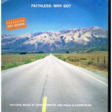 Discos de vinilo: FAITHLESS FEAT. BOY GEORGE - WHY GO? - MAXI SINGLE 1999 - ED. ITALIA - SOLO PORTADA, SIN VINILO. Lote 346420758