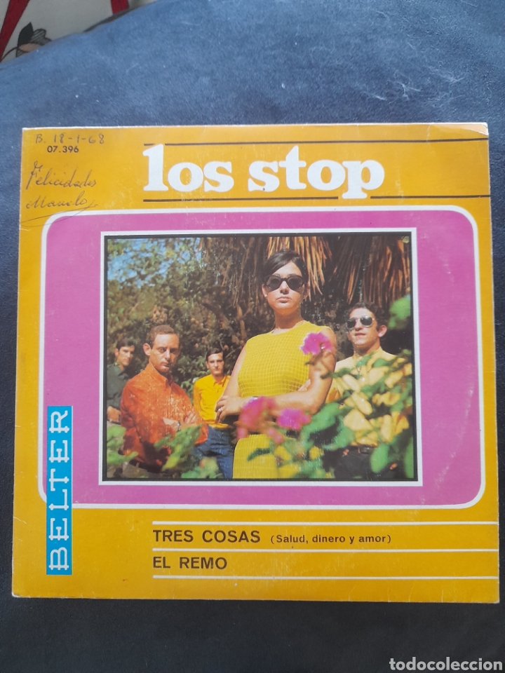 Discos de vinilo: Los Stop. Tres cosas, El remo - Foto 1