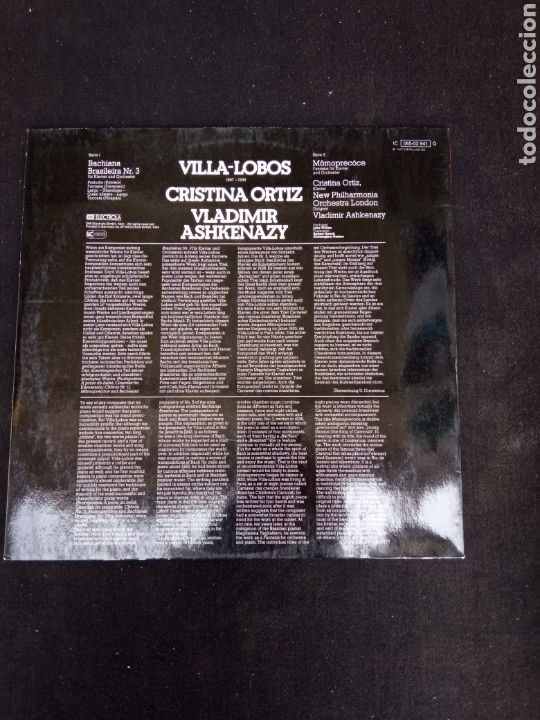 Discos de vinilo: VILLALOBOS - CRISTINA ORTIZ - Foto 2