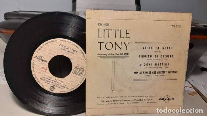 Discos de vinilo: EP LITTLE TONY : VIENE LA NOTTE + 3 - Foto 2
