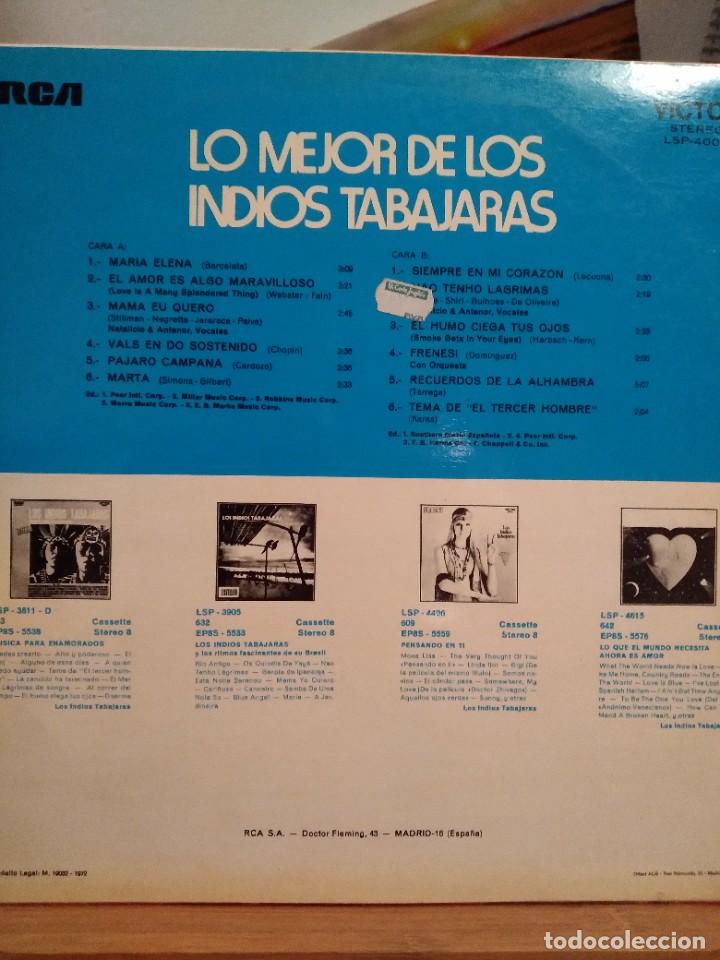 Discos de vinilo: LOTE 3 VINILOS-LOS INDIOS-TABAJARAS- - Foto 6