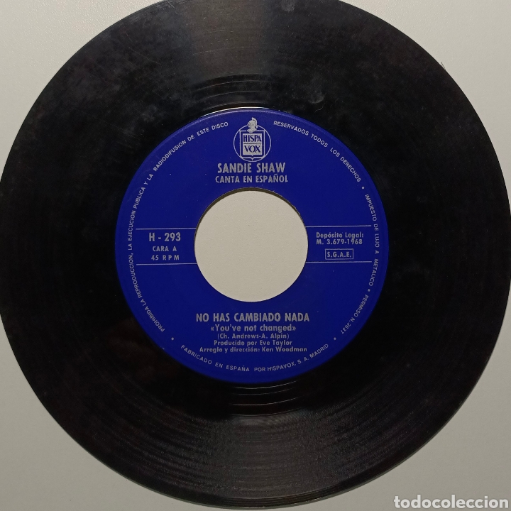 Discos de vinilo: SANDIE SHAW CANTA EN ESPA&Ntilde;OL - Foto 4