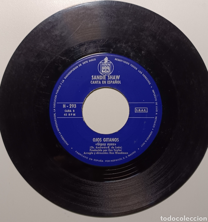 Discos de vinilo: SANDIE SHAW CANTA EN ESPA&Ntilde;OL - Foto 3
