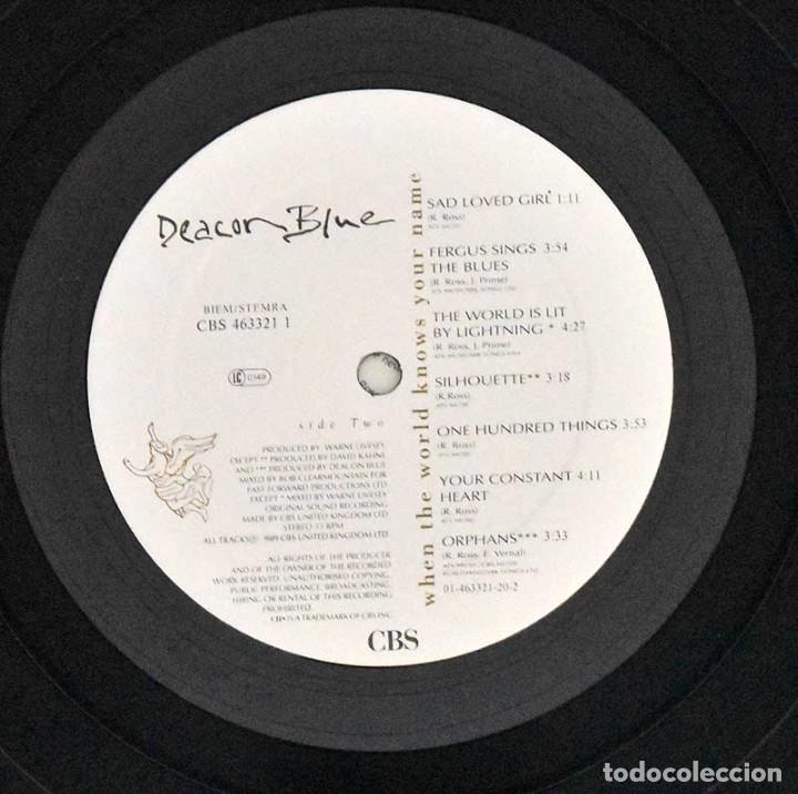 Discos de vinilo: Deacon Blue - When the World Knows your name. LP - Foto 3