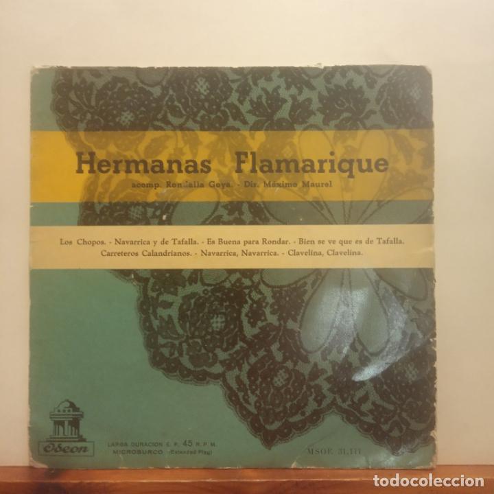 Discos de vinilo: SINGLE. HERMANAS FLAMARIQUE. ODEON - Foto 1