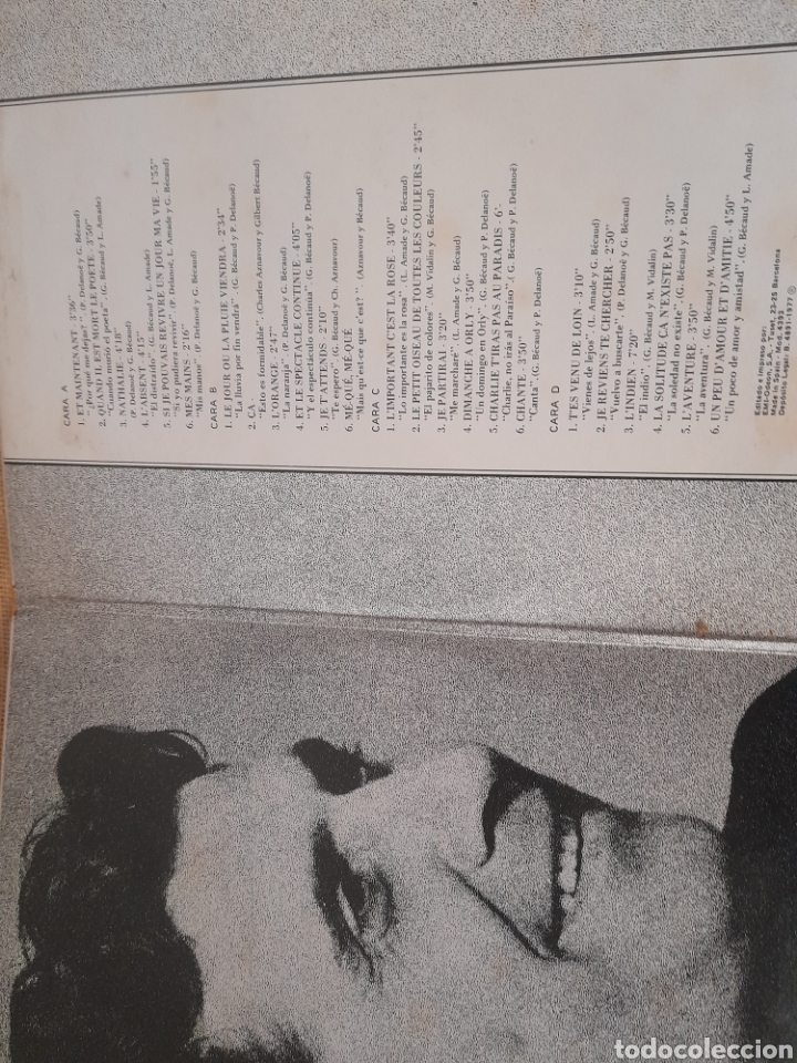 Discos de vinilo: Vinilo doble, La voz de Gilbert Becaud - Foto 4