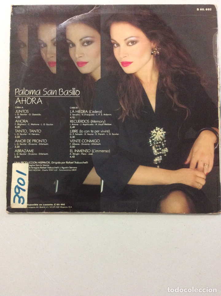 Discos de vinilo: Paloma San Basilio. Ahora. - Foto 2