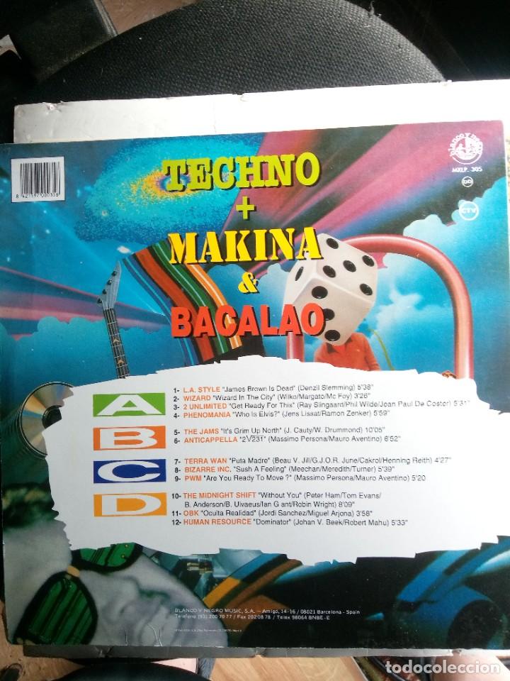 Discos de vinilo: techno + makina & bacalao 2 lps 1992 - Foto 2