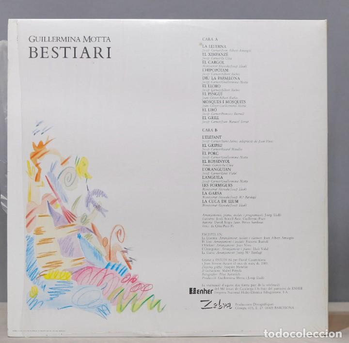 Discos de vinilo: LP. Guillermina Motta. Bestiari - Foto 2