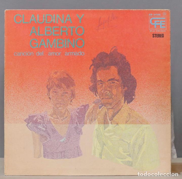 Discos de vinil: LP. CLAUDINA Y ALBERTO GAMBINO. CANCION DEL AMOR ARMADO