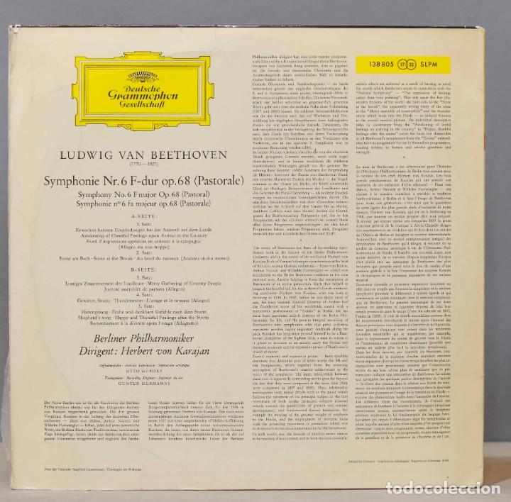 Discos de vinilo: LP. Karajan. Beethoven &rdquo;Pastorale&rdquo; - Foto 2