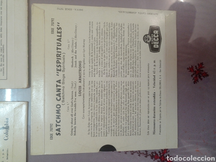 Discos de vinilo: Louis Amstrong 3discos vinilo - Foto 4