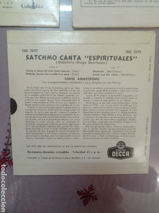 Discos de vinilo: Louis Amstrong 3discos vinilo - Foto 13
