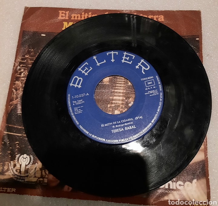 Discos de vinilo: Teresa Rabal - el mitin de la cigarra - Foto 2