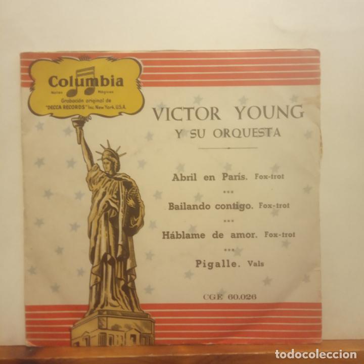 Discos de vinilo: SINGLE. VICTOR YOUNG Y SU ORQUESTA. COLUMBIA - Foto 1